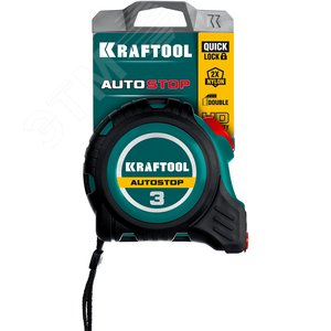 Профессиональная рулетка с автостопом AutoStop 3м х 16мм 3412-3-16 KRAFTOOL - 2
