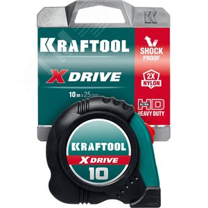 Рулетка X-Drive 10м х 25мм 34122-10 KRAFTOOL - 2