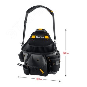 Поясная сумка сантехника KPB-20 с системой быстрого крепления - фото 2