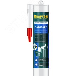 Герметик санитарный силиконовый Sanitary 300 мл прозрачный