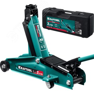 Изображение товара Домкрат подкатной с увеличенным подъемом в кейсе RIGID 2.2т 130-375мм (шт)