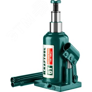 Двухштоковый бутылочный домкрат с увеличенным подъемом DOUBLE RAM 6т 170-420мм - фото 1