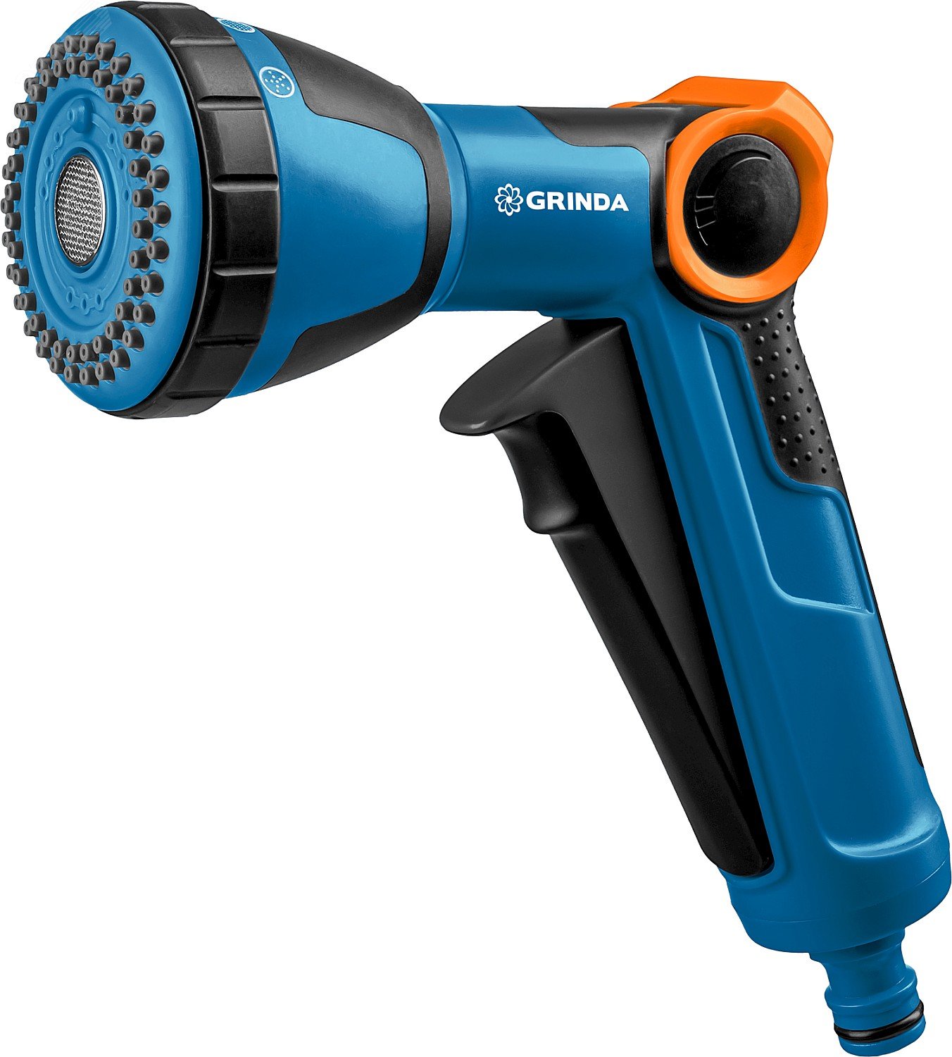 Изображение товара Пистолет поливочный PROLine X-S душевой, 4 режима, курок спереди, двухкомпонентный с регулятором нап (шт)