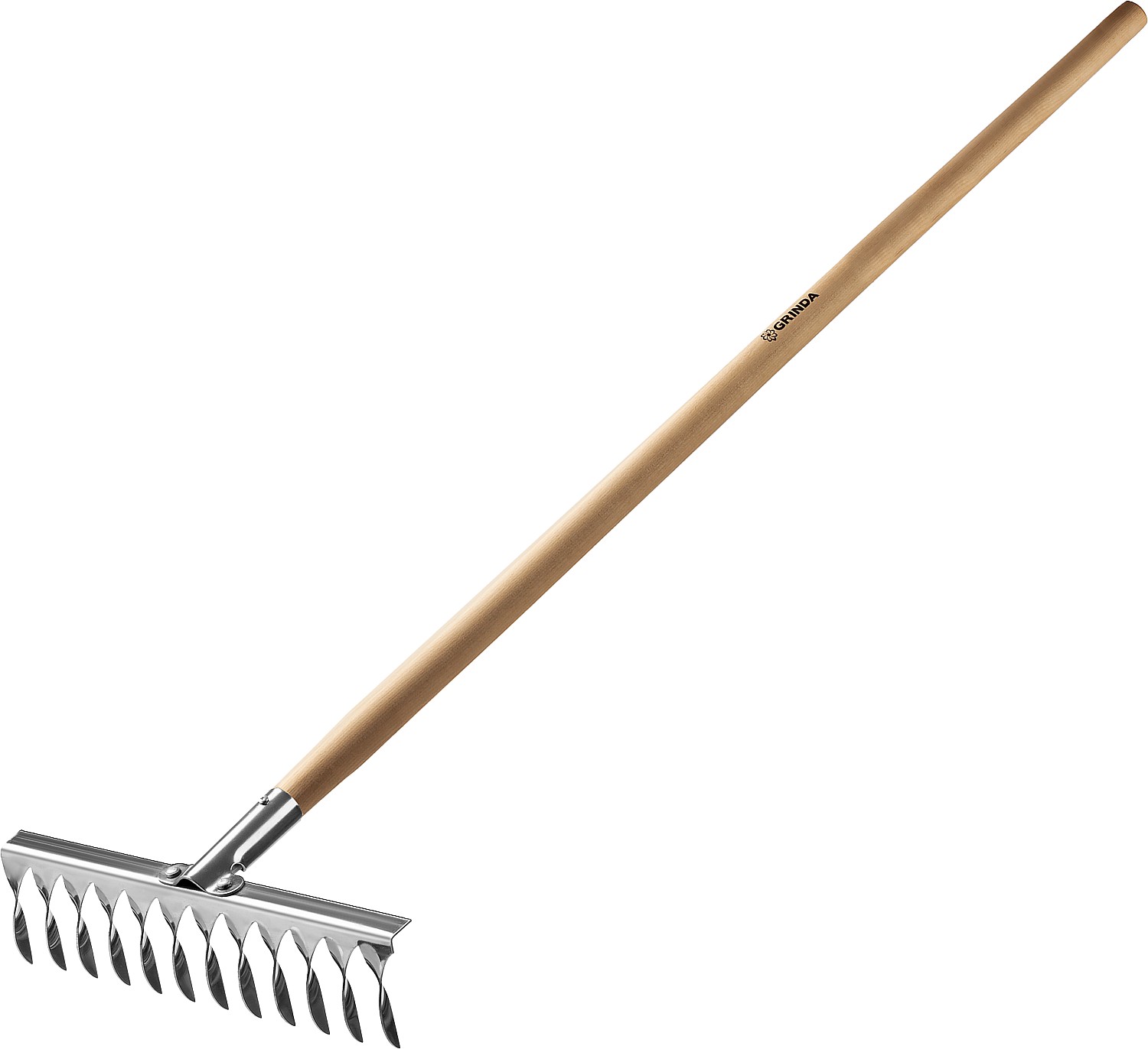 Грабли PROLine из нержавеющей стали, 12 витых зубцов