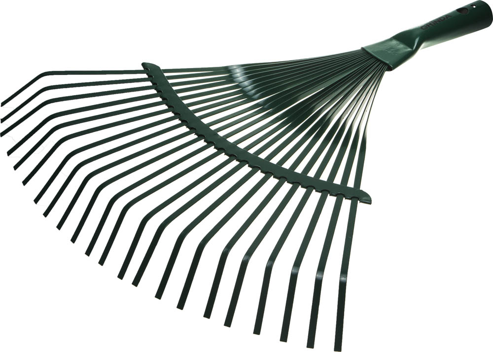 Грабли веерные металлические GR-41 22 плоских зубца 410 мм