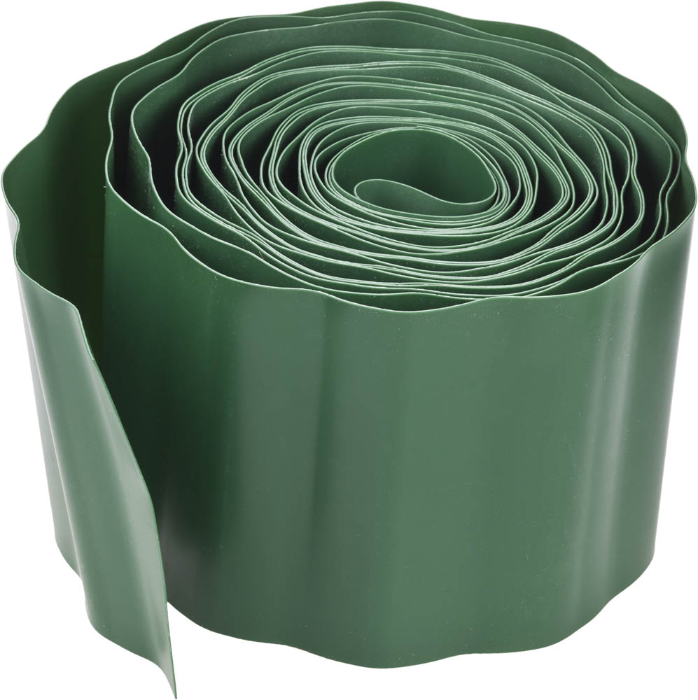 Лента бордюрная , цвет зеленый, 15см х 9 м