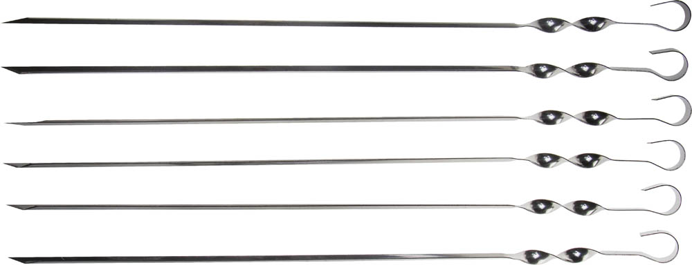 Набор ''BARBECUE'': Шампуры, уголок, 550мм, 6шт в упаковке