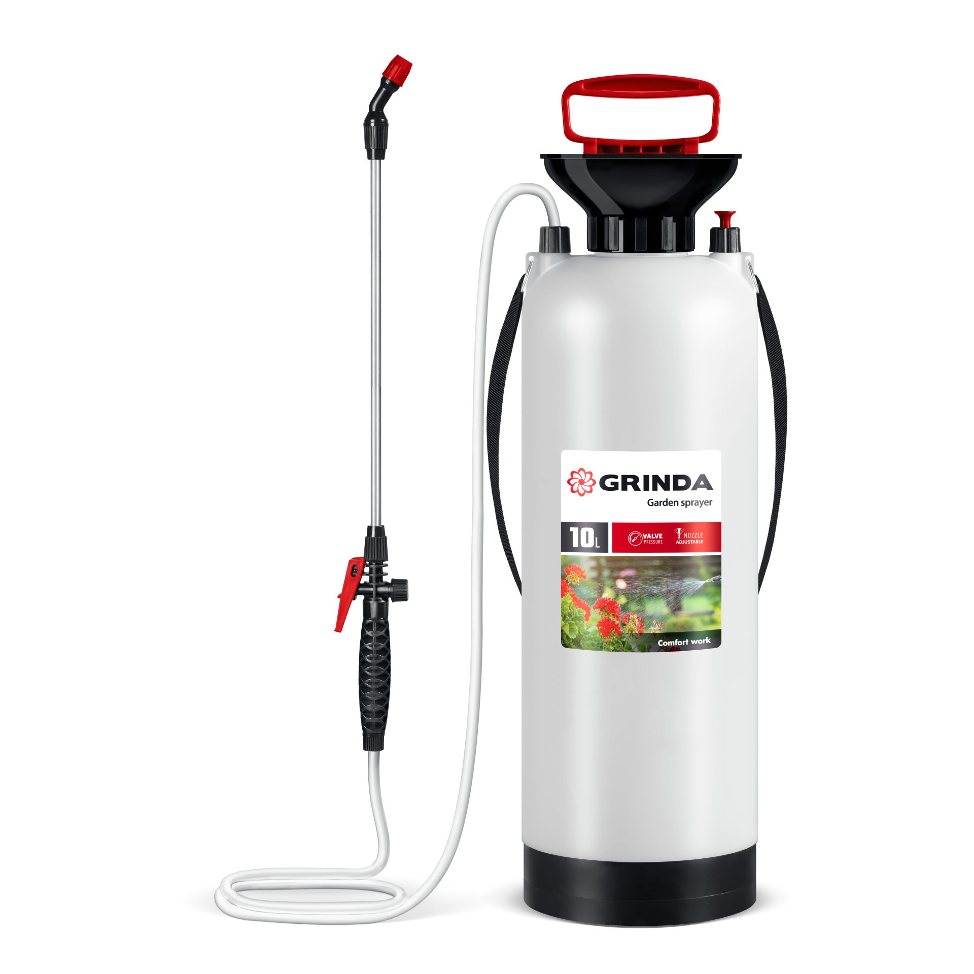 Опрыскиватель переносной TS-10, 10 л, широкая горловина, устойчивое днище