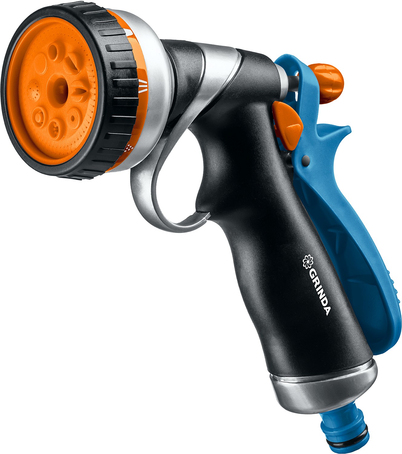 Пистолет поливочный PROLine RM-8, 8 режимов, курок сзади, металлический с TPR