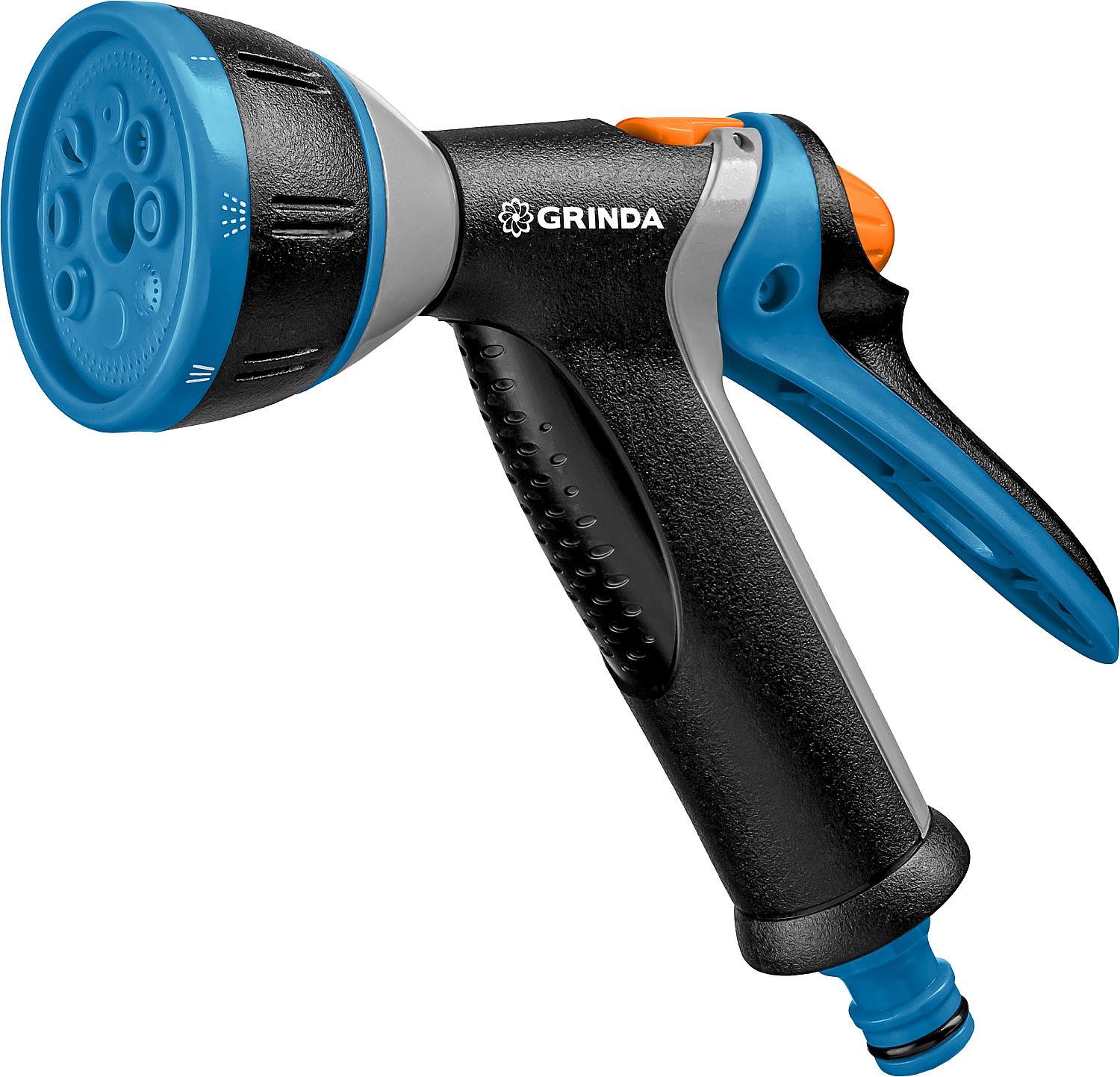 Пистолет поливочный PROLine BM-8, 8 режимов, курок сзади, металлический с TPR