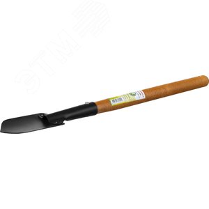 Садовая лопаточка ProLine 125х92х560 мм, деревянная ручка - фото 2