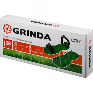 Аэратор ножной GA-26 для газона, 26 стальных шипов длиной 50 мм - фото 2