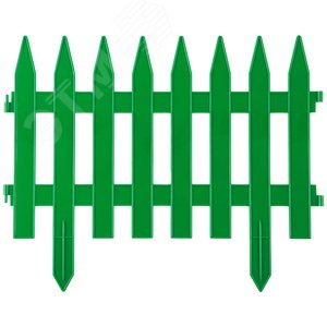 Забор декоративный ''КЛАССИКА'', 28x300см, зеленый - фото 1