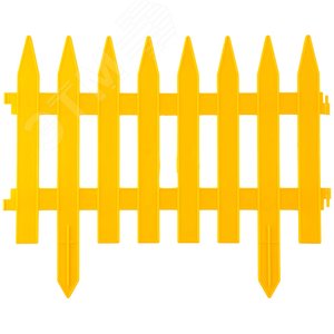 Забор декоративный ''КЛАССИКА'', 28x300см, желтый - фото 1