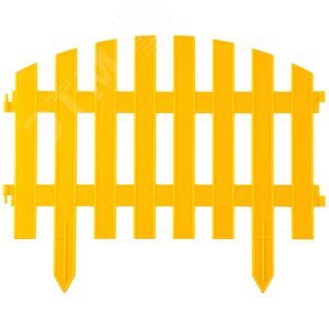 Забор декоративный ''АР ДЕКО'', 28x300см, желтый - фото 1