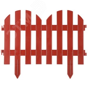 Забор декоративный ''ПАЛИСАДНИК'', 28x300см, терракот