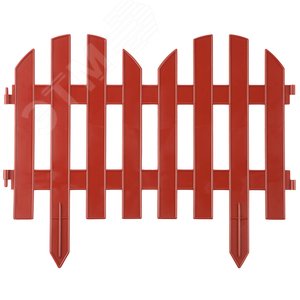 Забор декоративный ''ПАЛИСАДНИК'', 28x300см, терракот - фото 1