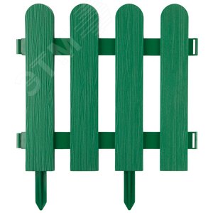 Забор декоративный ''ШТАКЕТНИК'', 29x224см, зеленый - фото 1