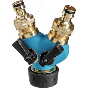 Изображение товара Поливочный распределитель PROLine 3/4''-1'', двухканальный, с внутренней резьбой, из латуни (шт)