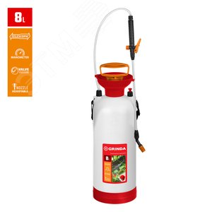 Опрыскиватель переносной TS-8 8 л с широкой горловиной и устойчивым днищем - фото 2