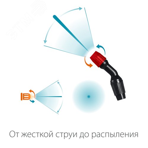 Опрыскиватель переносной TS-10, 10 л, широкая горловина, устойчивое днище - фото 5