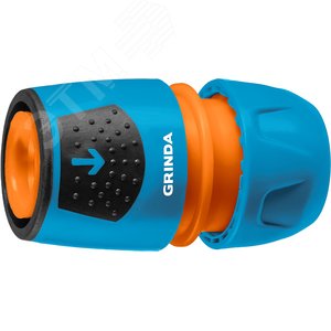 Изображение товара Универсальный соединитель PROLine TU-A для шланга, 1/2''-3/4'', быстросъёмный, с автостопом, пластиковый с TPR (шт)