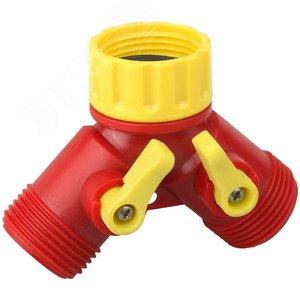 Изображение товара Поливочный распределитель GS-2 двухканальный, с внутренней резьбой 3/4'' (шт)