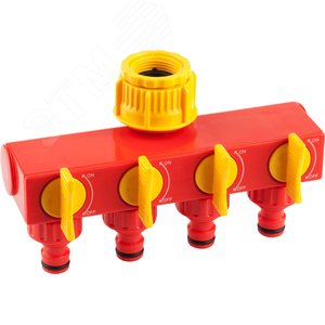 Изображение товара Поливочные распределители GS-4 четырехканальный, с внутренней резьбой 3/4''-1'' (шт)