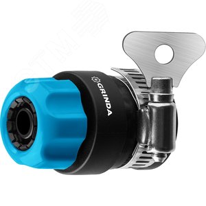 Быстросъёмный соединитель TCC-34, шланга 1/2'' - труба 3/4'', с хомутом - фото 1