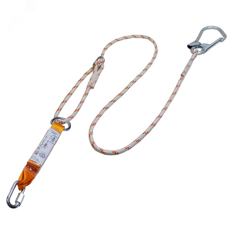 Изображение товара Строп аВрег+Кс (исп.3) - регулируемый канат с амортизатором и карабином