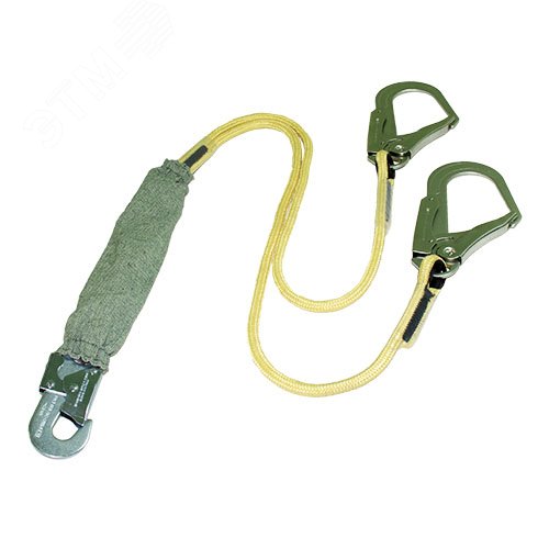 Изображение товара Строп аКд - огнеупорный двойной из веревки 2 м с амортизатором (упак)