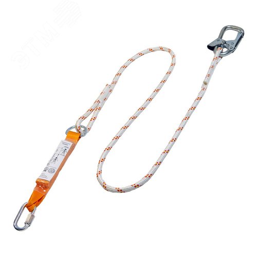 Изображение товара Строп аВ+Кс - канат 1,5 м с амортизатором и карабином (шт)