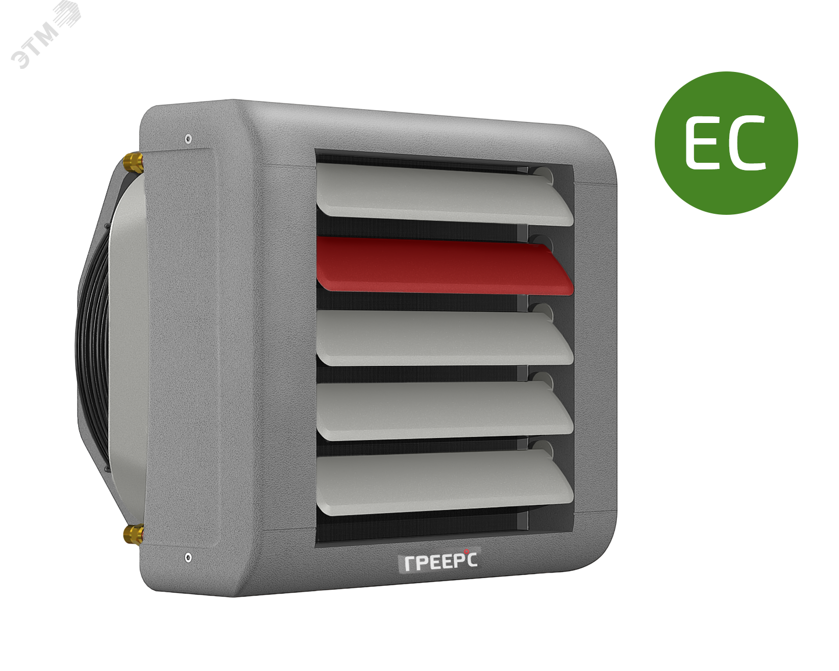 Изображение товара Тепловентилятор водяной с электрокоммутируемым двигателем ЕСМ IP54 и монтажной консолью на 24.4 кВт 1220 ЕСМ (шт)