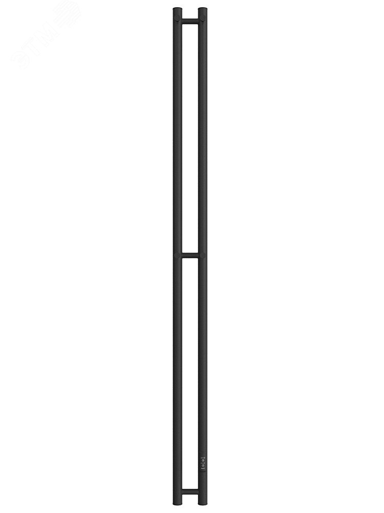 Полотенцесушитель электрический X-2 neo 140/8 с диммером цвет черный матовый 4657795059964 ДВИН - превью