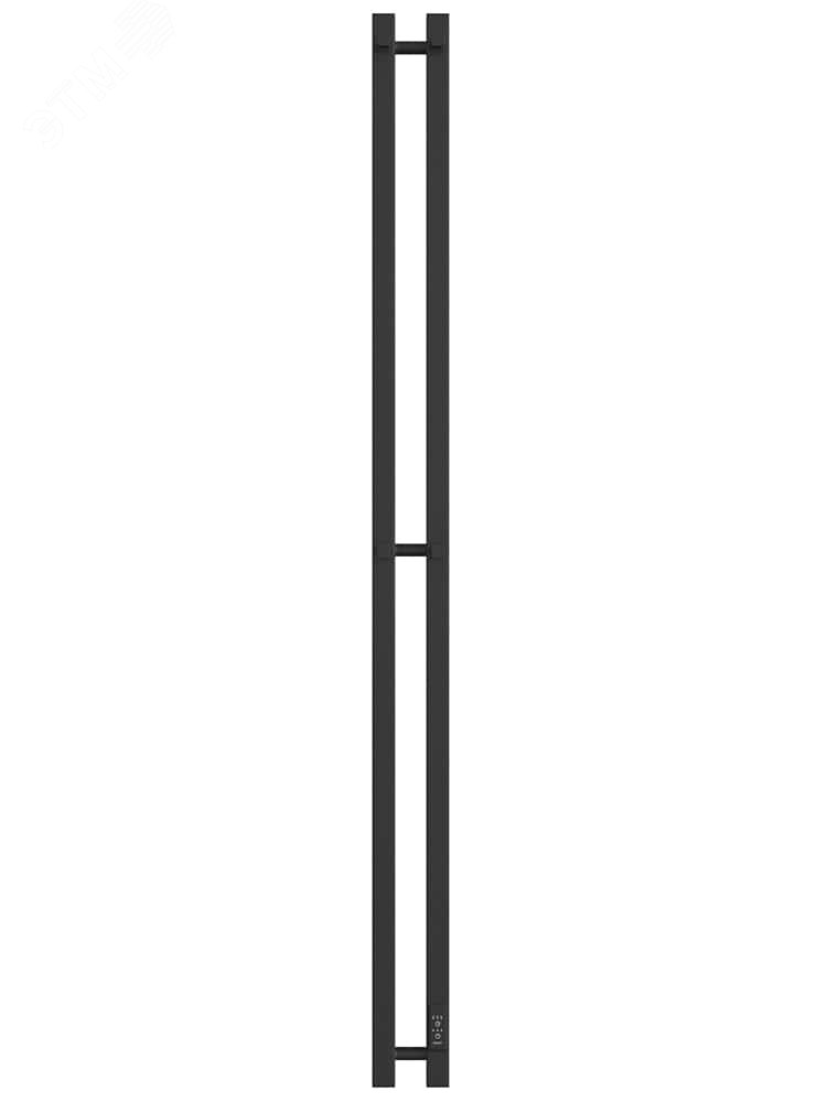 Полотенцесушитель электрический из квадратного профиля с диммером X-2 plaza neo 160/8 цвет чёрный матовый 4657801241154 ДВИН - превью