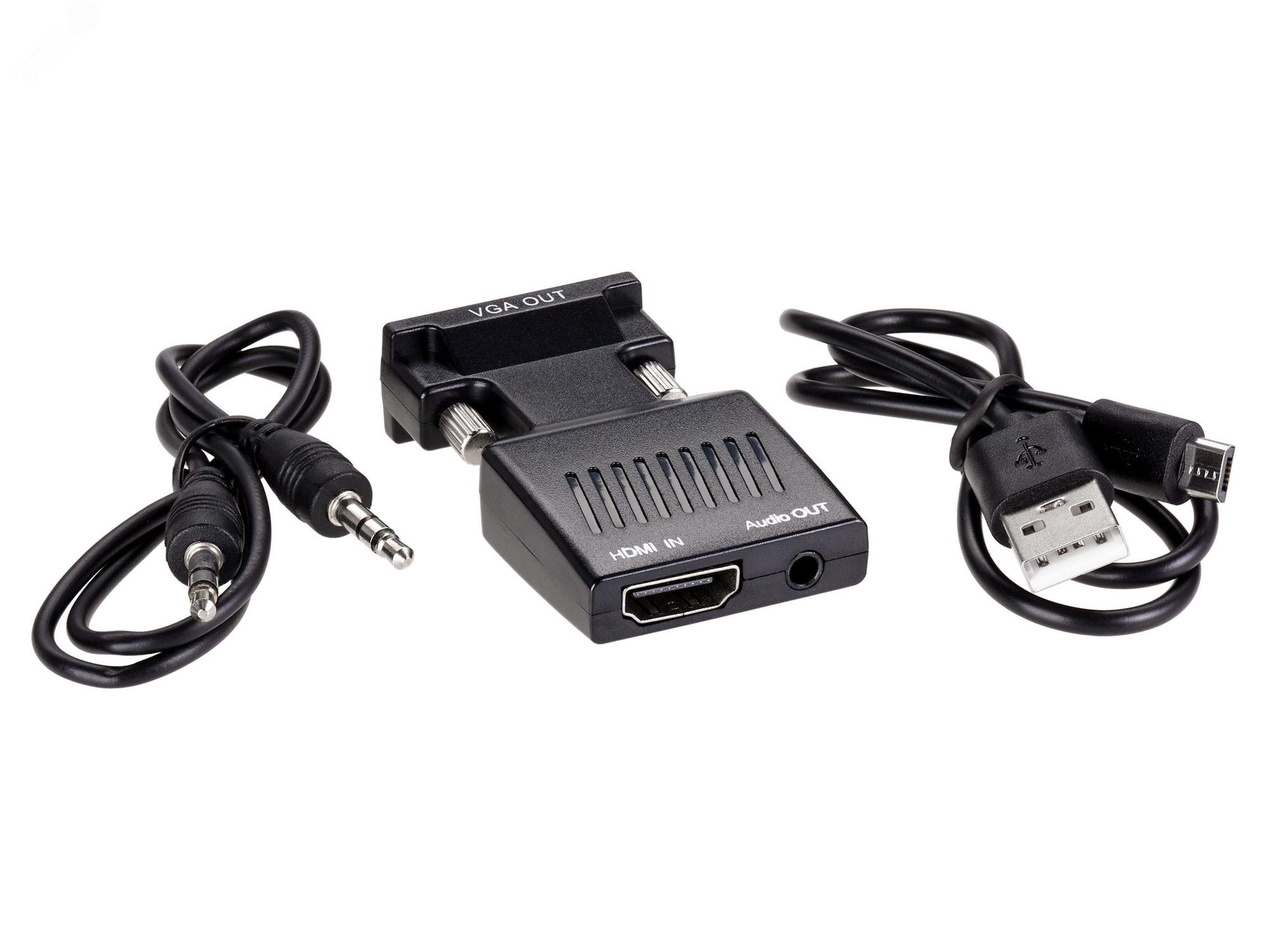 Изображение товара Переходник HDMI F на VGA M + audio VCOM CA336A 1080p 60Hz