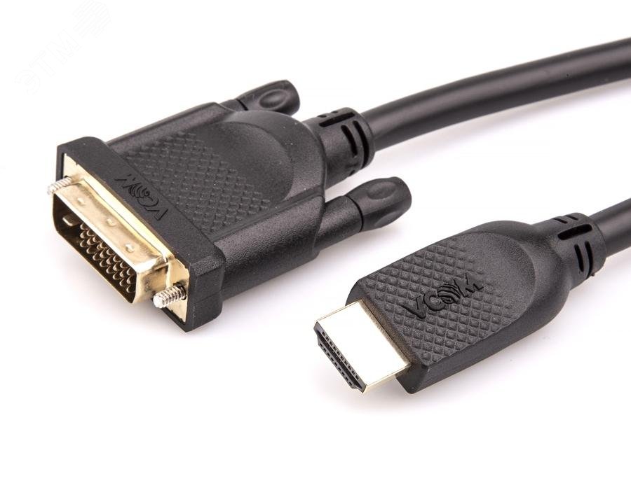 Изображение товара Кабель HDMI AM на DVI(24+1)M, 1080P@60Hz, 1.5м. (шт)