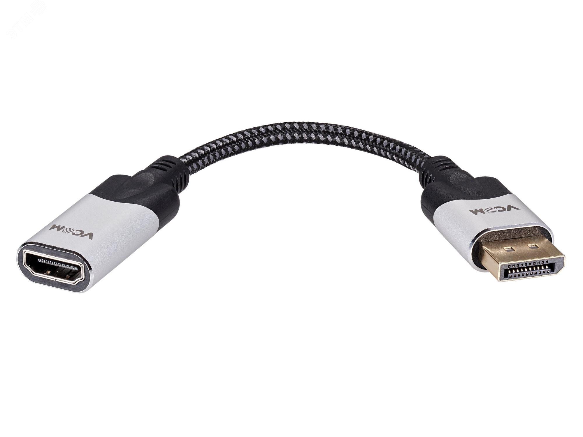 Изображение товара Адаптер переходник DisplayPort M на HDMI F, 4K@60Hz, 0.15м (шт)