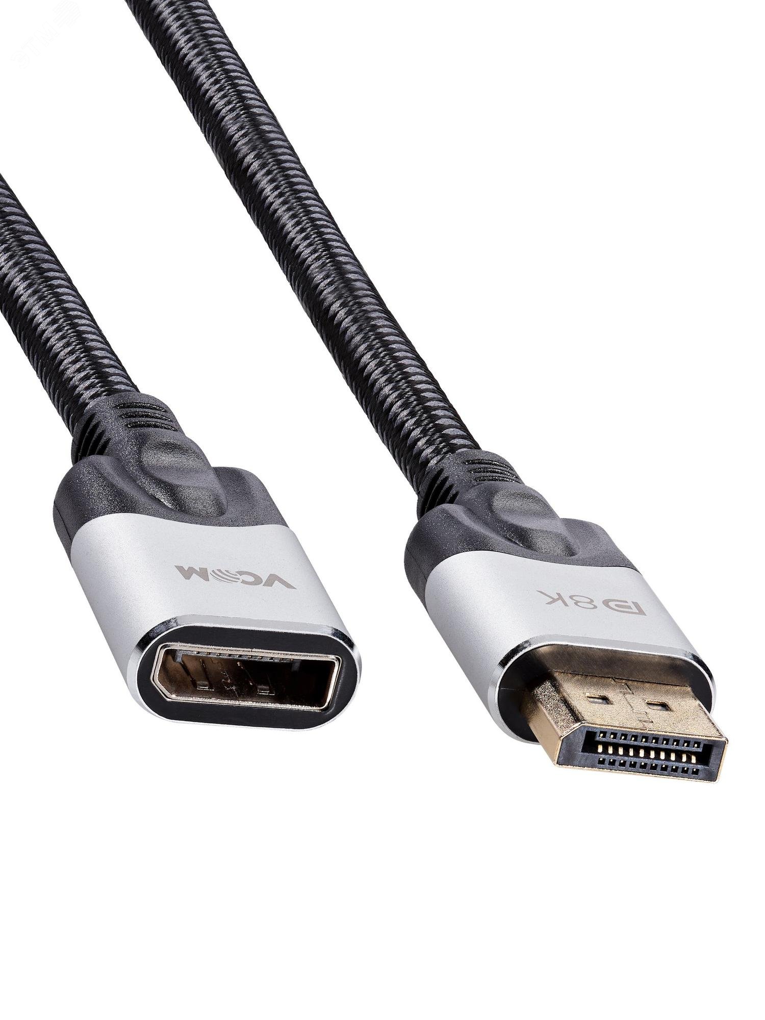 Изображение товара Кабель удлинительный DisplayPort v1.4, 8K@60Hz, 1м. (шт)