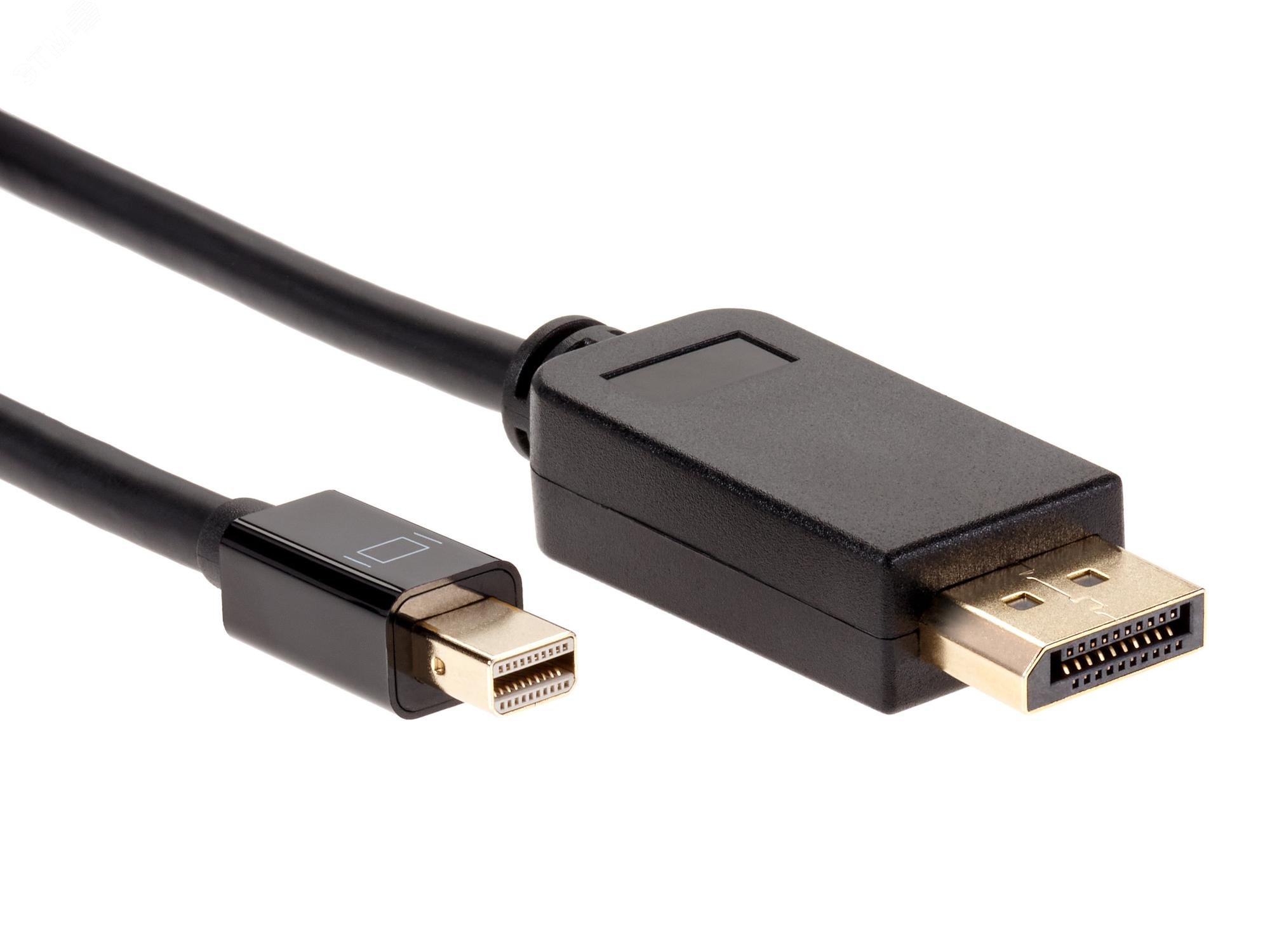 Изображение товара Кабель-переходник Mini DisplayPort M на Display Port M, 4Kх60 Hz, 1.8м (шт) Изображение товара Кабель-переходник Mini DisplayPort M на Display Port M, 4Kх60 Hz, 1.8м (шт)