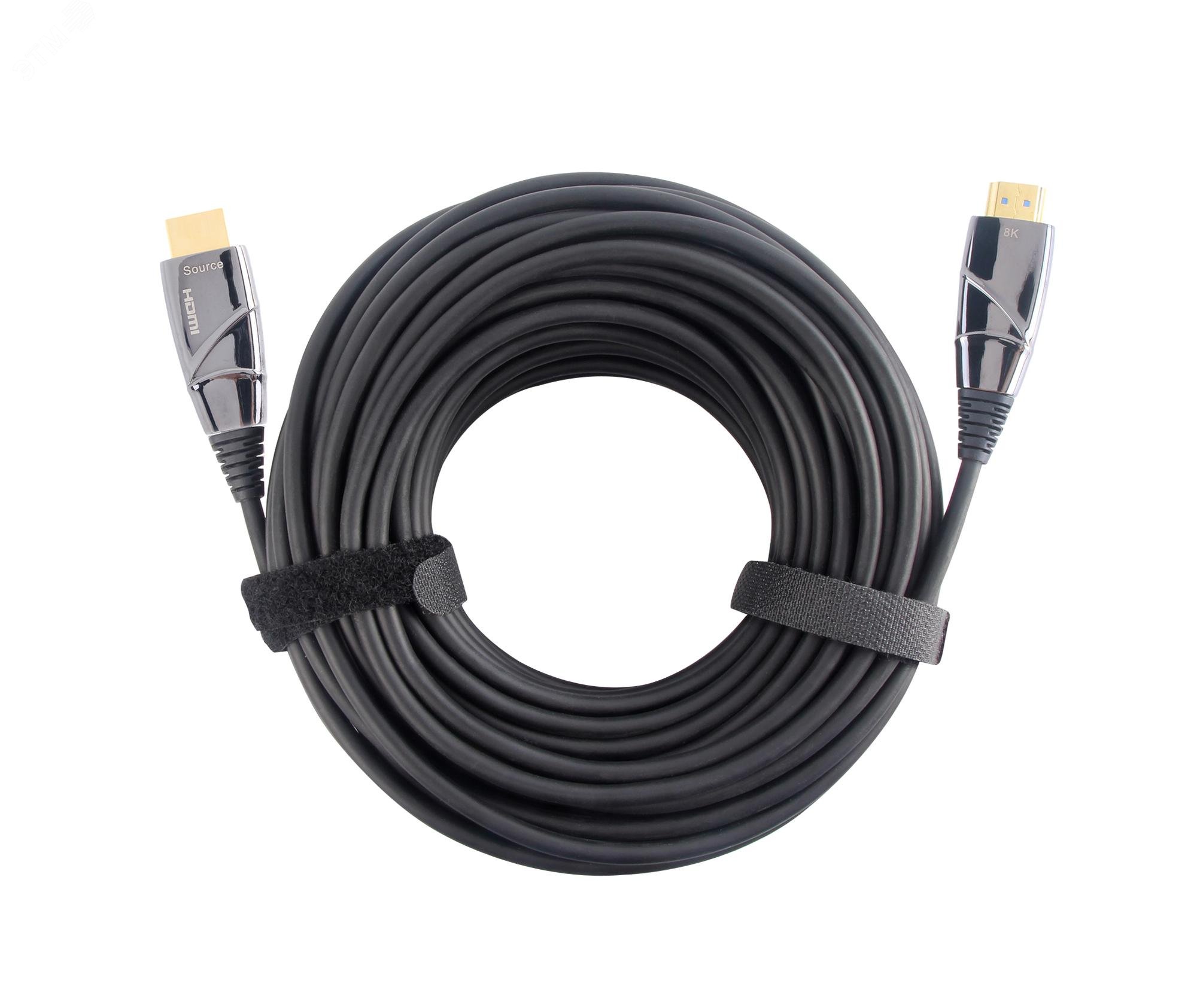 Изображение товара Активный оптический кабель HDMI v2.1 19M на 19M, 8K@60 Hz, 10м. (шт)