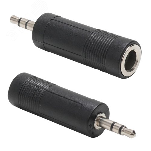 Изображение товара Переходник аудио стерео 3.5мм M на 6.35м м F (шт)