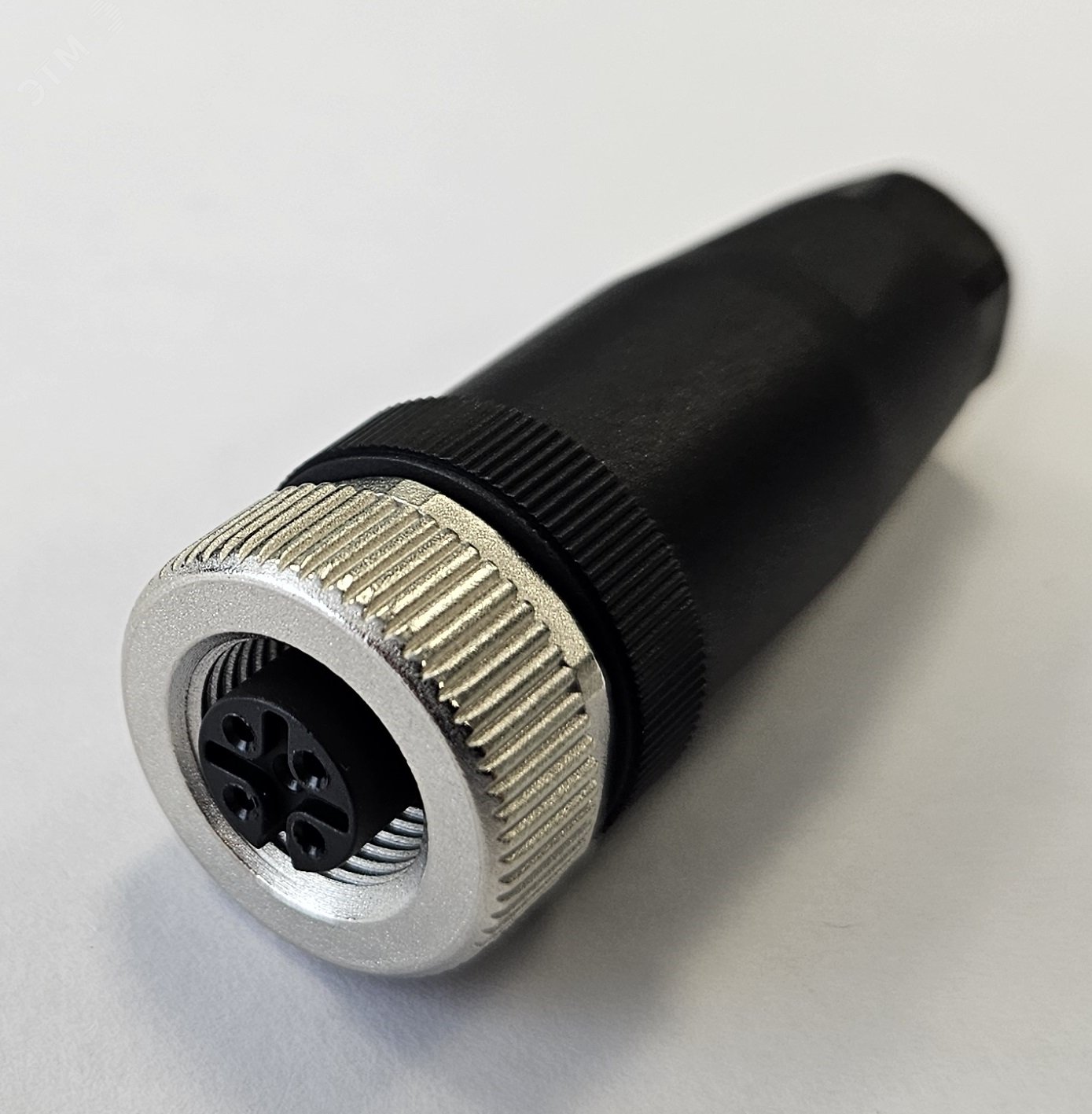 Изображение товара Разъем М12, 5A, гнездовой, винт, пластиковый, прямой, резьба PG7, кабельная часть (шт)