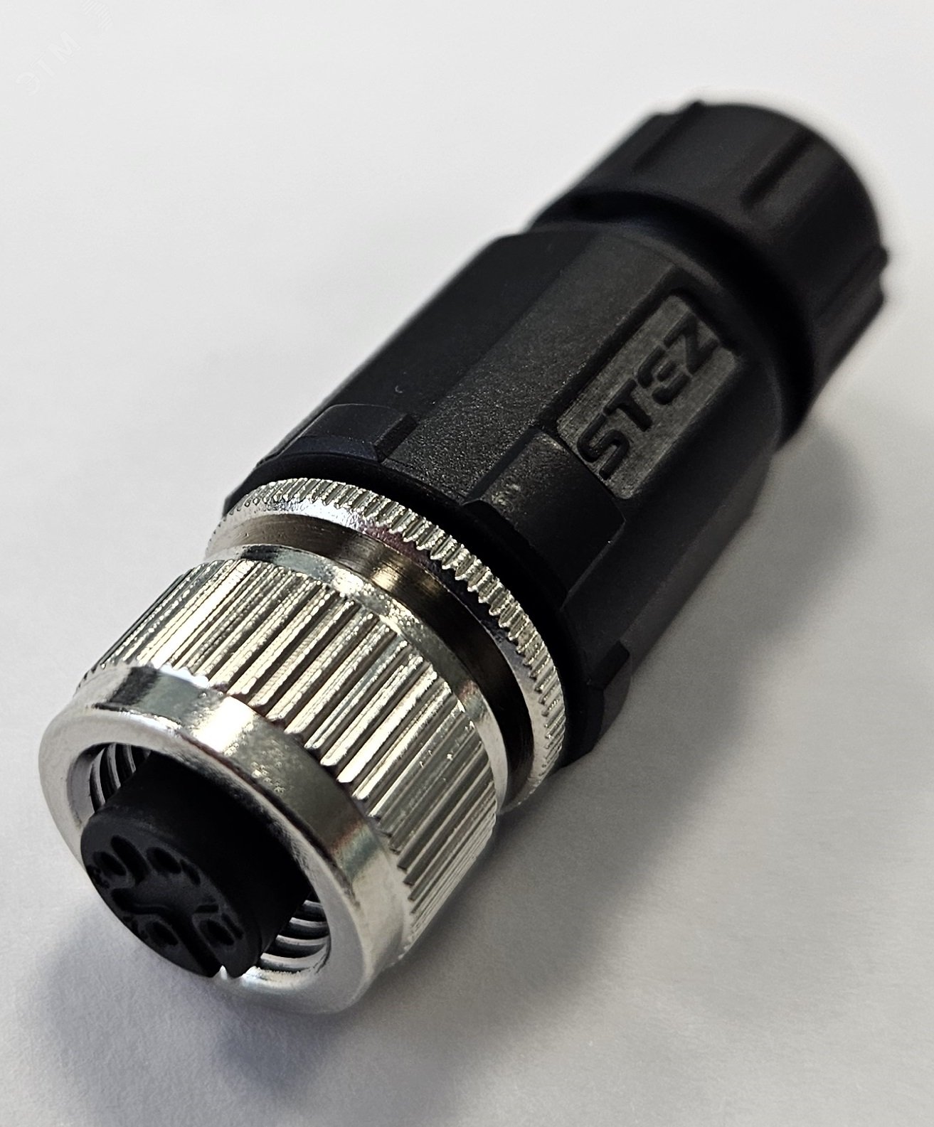 Изображение товара Коннектор кабельный герметичный М12 IP68 4-пин для пайки пластиковый корпус