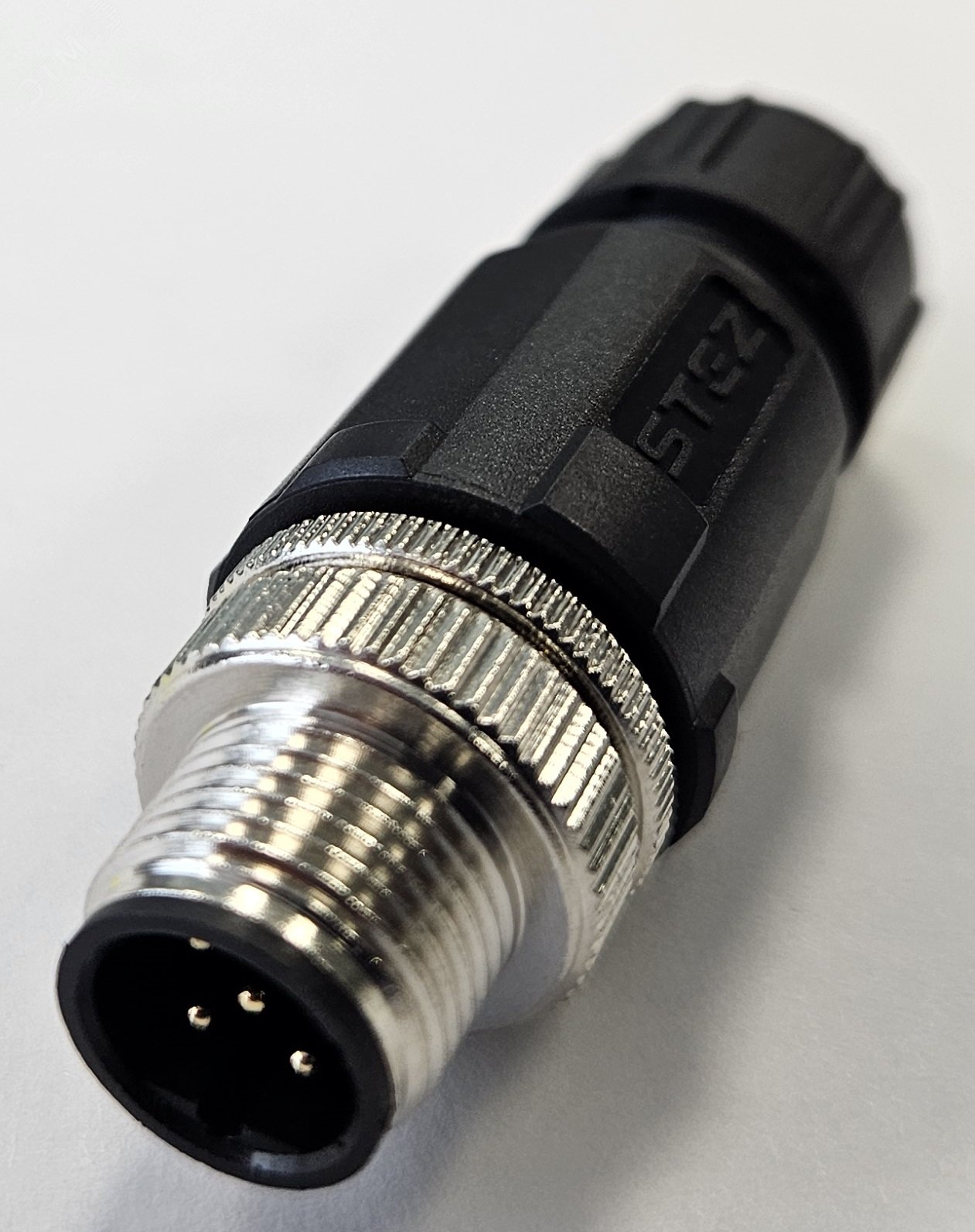 Изображение товара Разъем М12, 5B, штыревой, пайка, пластиковый, прямой, резьба PG7, кабельная часть (шт)