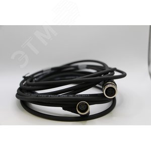 Изображение товара Кабель M12, кодировка 4A, гнездовой гнездовой, 5000 мм, прямой, полиуретан, черный (шт)