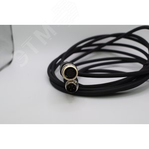 Изображение товара Кабель M12, кодировка 4A, штыревой гнездовой, 3000 мм, прямой, полиуретан, черный (шт)