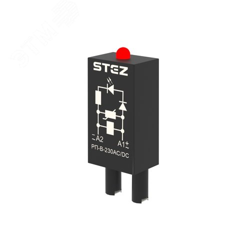Изображение товара Модуль вставной варистор с LED 230В АС/DC для реле РПМ-3 и РПМ-4 (шт)