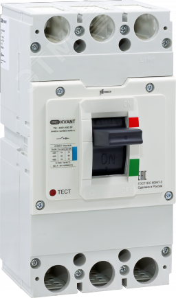 Изображение товара Выключатель автоматический Контактор PRO.KVANT TM-400H 3P 250A 70kA