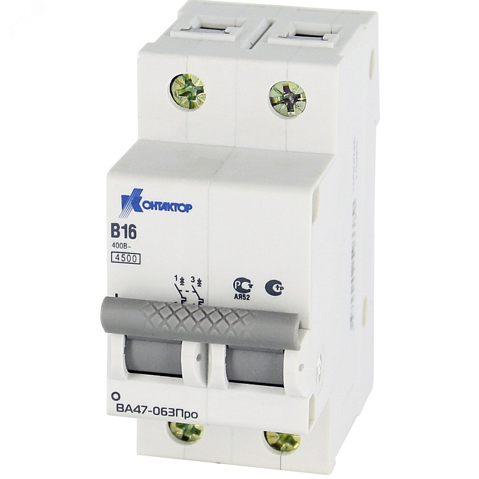 Изображение товара Автоматический выключатель ВА47-063Про 2P 32A 4.5kA для монтажа на DIN-рейку